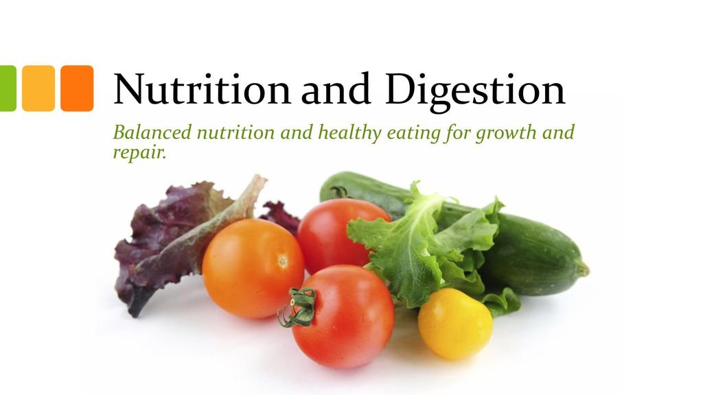 Balanced nutrition and healthy eating for growth and repair.