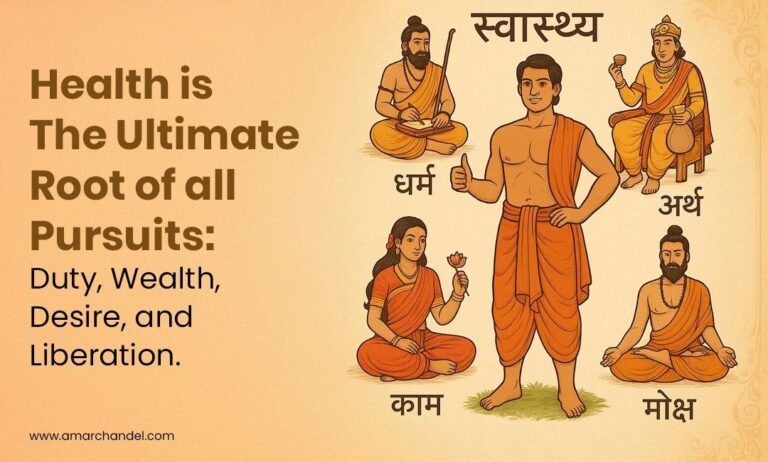 Health is the Ultimate Root of all Pursuits: Duty, Wealth, Desire, and Liberation.