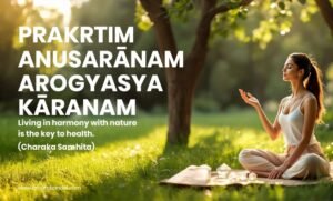 Prakṛtiṁ Anusarāṇam Arogyasya Kāraṇam