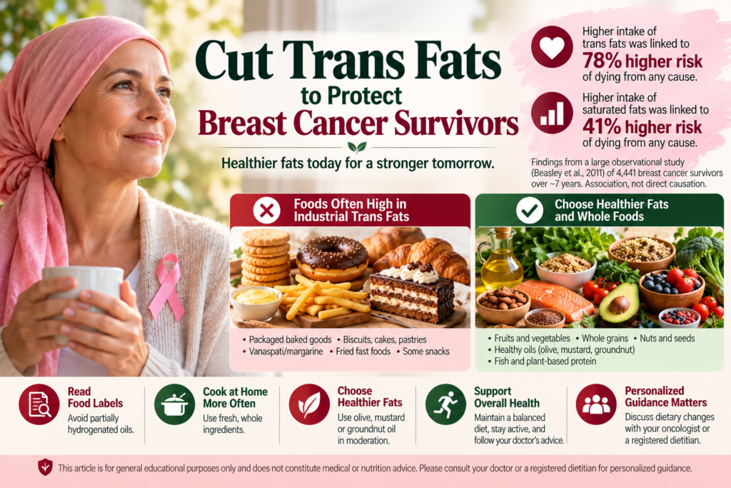 Cut Trans Fats to Protect Breast Cancer Survivors